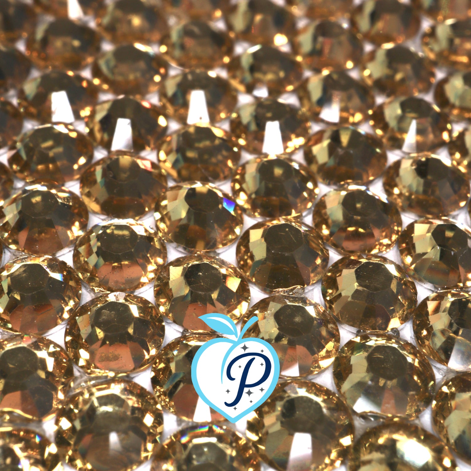 Classic Light Topaz Resin Rhinestones – Sizes 2mm, 3mm, 4mm & 5mm – Flatback Craft Crystals – Ideal for Tumblers & DIY