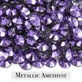 Metallic Amethyst Resin Rhinestones – Sizes 3mm, 4mm & 5mm – Flatback Craft Crystals – Ideal for Tumblers & DIY