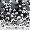 Metallic Hematite Resin Rhinestones – Sizes 2mm, 3mm, 4mm & 5mm – Flatback Craft Crystals – Ideal for Tumblers & DIY