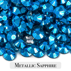 Metallic Resin Rhinestone Scoops