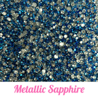 Metallic Resin Rhinestone Scoops