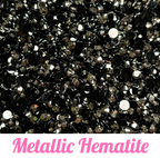 Metallic Resin Rhinestone Scoops