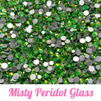 Misty Glass Rhinestone Scoops