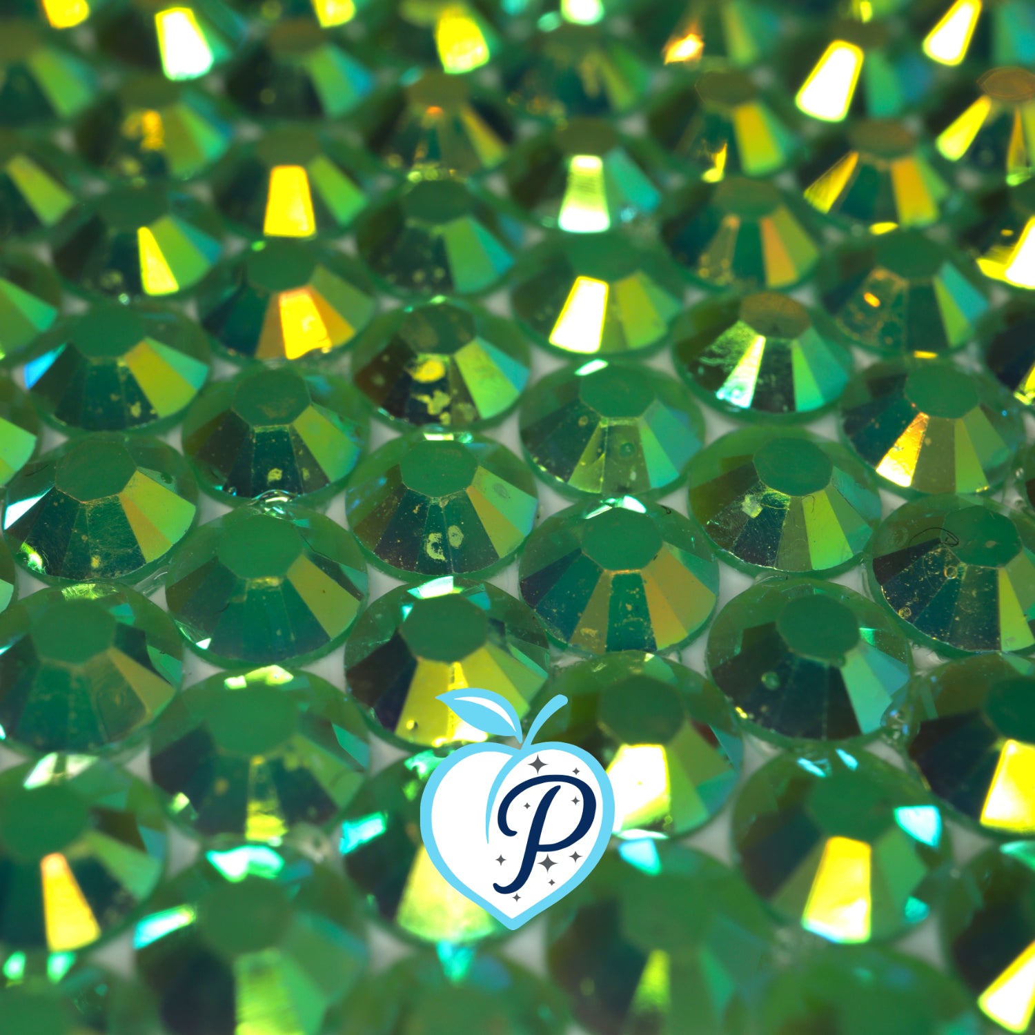 Jelly Olivine AB Resin Rhinestones – Sizes 2mm, 3mm, 4mm & 5mm – Flatback Craft Crystals – Ideal for Tumblers & DIY