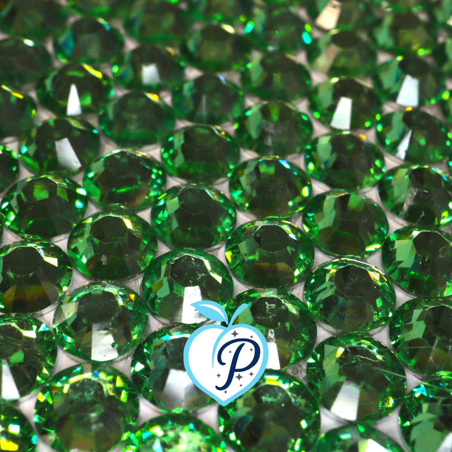 Classic Peridot Resin Rhinestones – Sizes 2mm, 3mm, 4mm & 5mm – Flatback Craft Crystals – Ideal for Tumblers & DIY