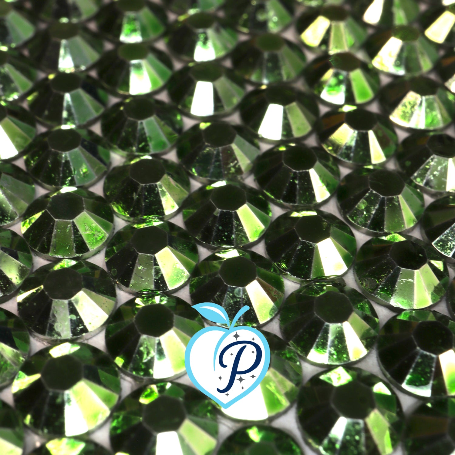 Metallic Peridot Resin Rhinestones – Sizes 3mm, 4mm & 5mm – Flatback Craft Crystals – Ideal for Tumblers & DIY