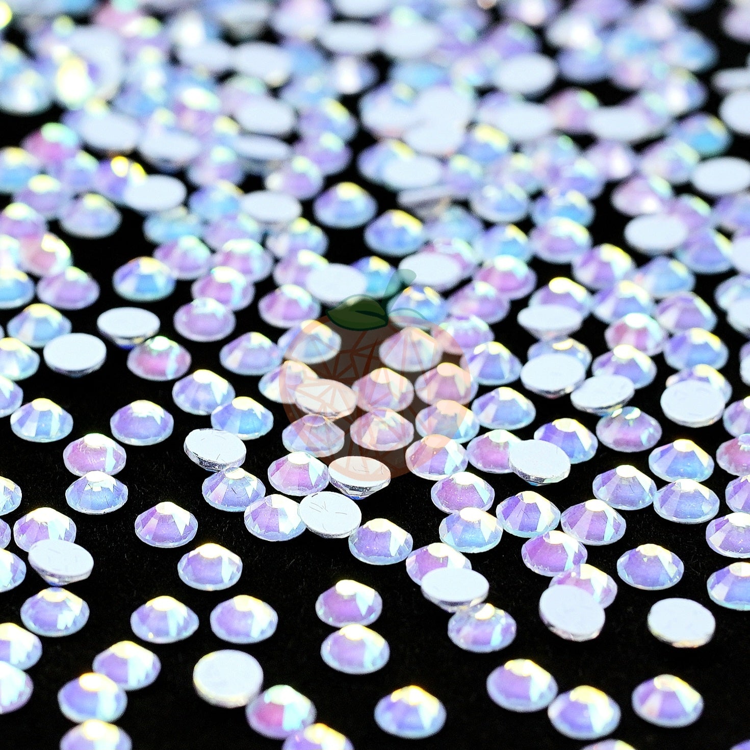 Luminous Blue Opal Glass Rhinestones