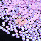 Luminous Pink Opal Glass Rhinestones