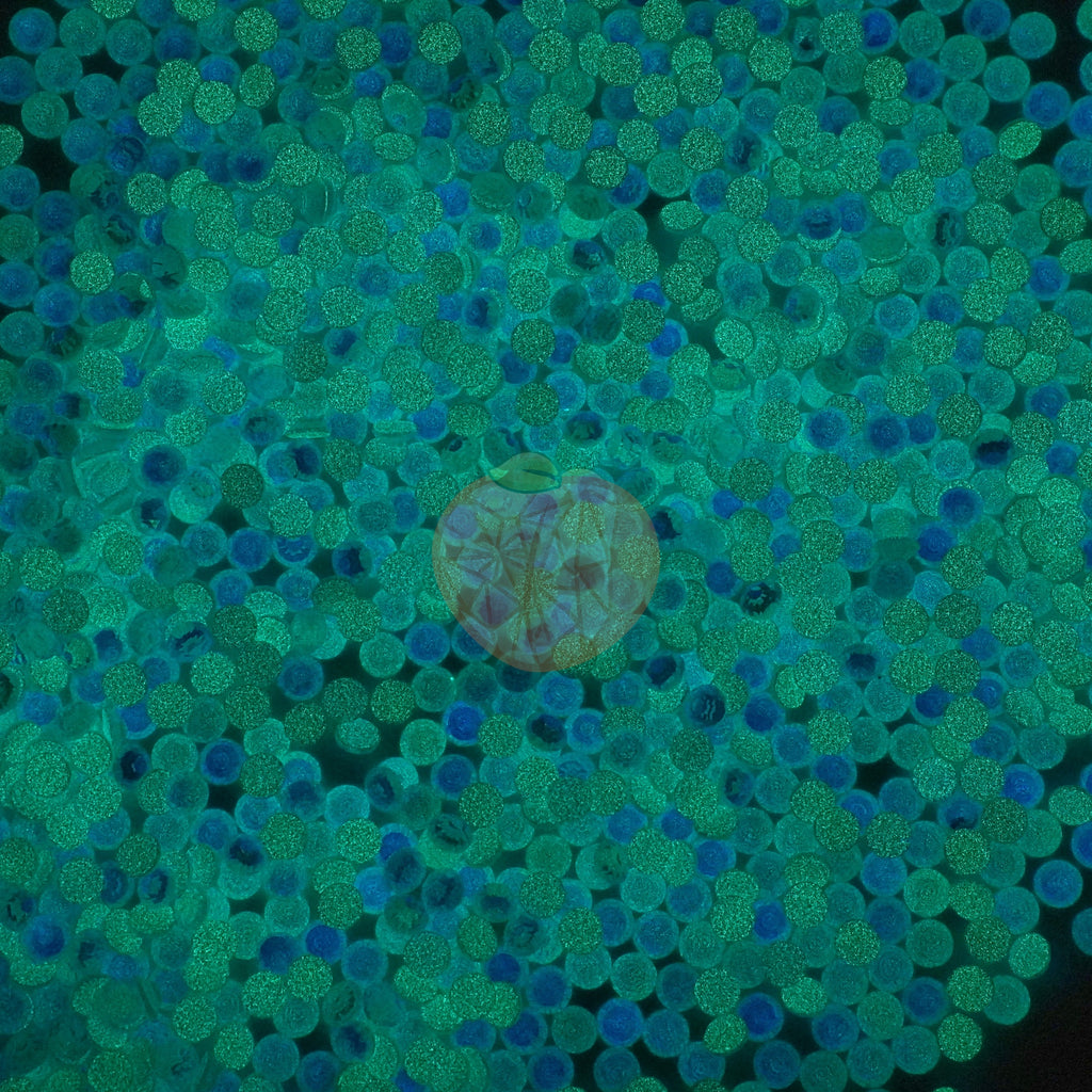 Luminous Blue Opal Glass Rhinestones