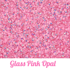 Opal Glass Rhinestone Scoops