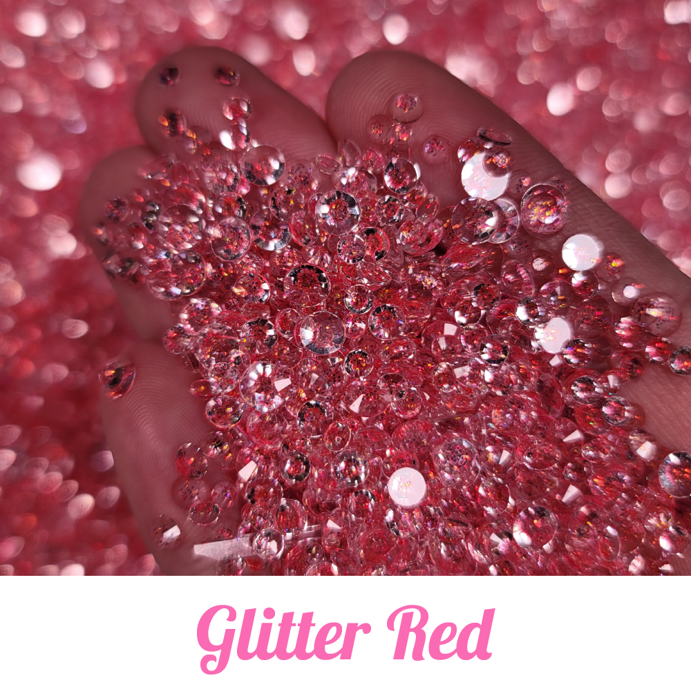 Glitter Resin Rhinestone Scoops