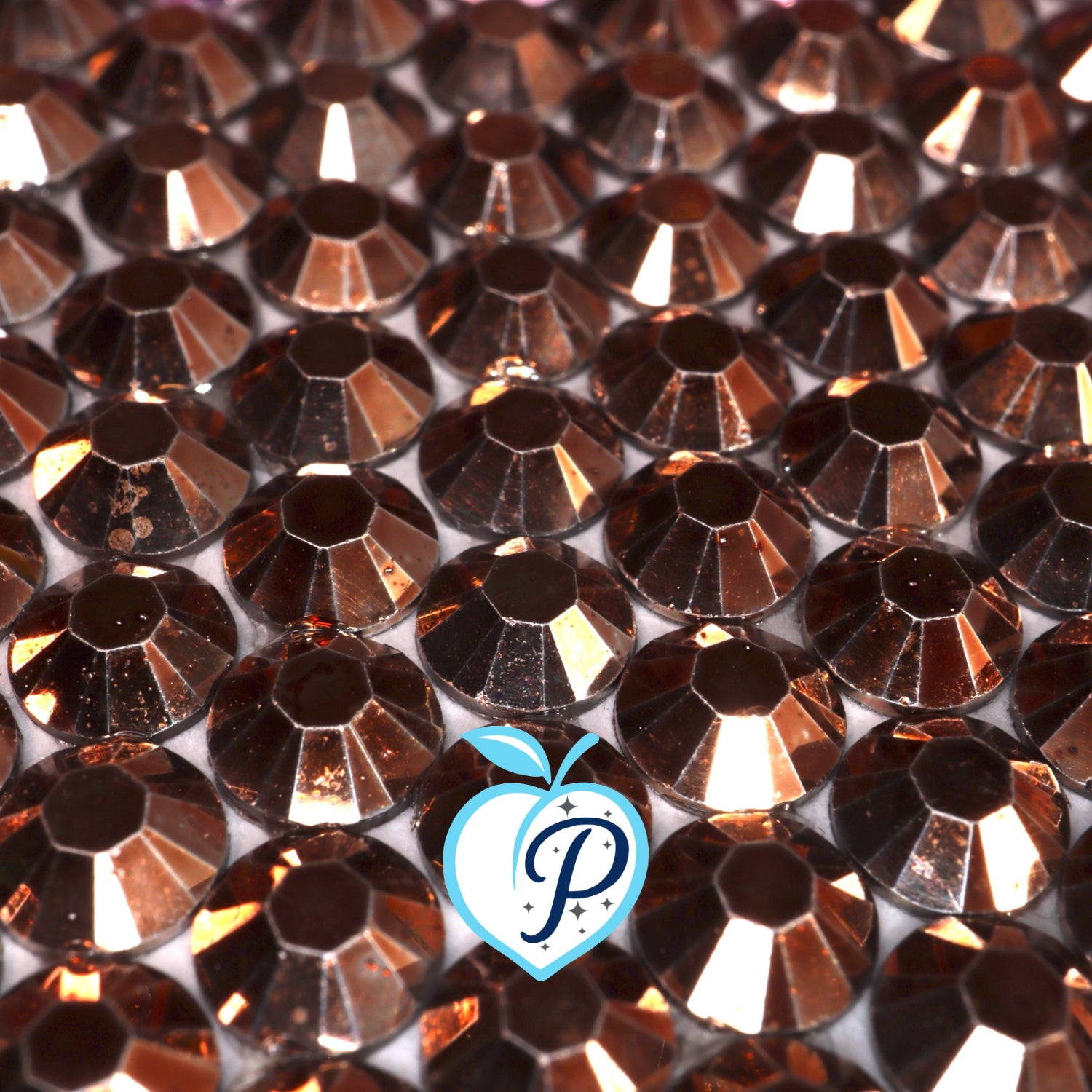 Metallic Rose Gold Resin Rhinestones – Sizes 2mm, 3mm, 4mm & 5mm – Flatback Craft Crystals – Ideal for Tumblers & DIY