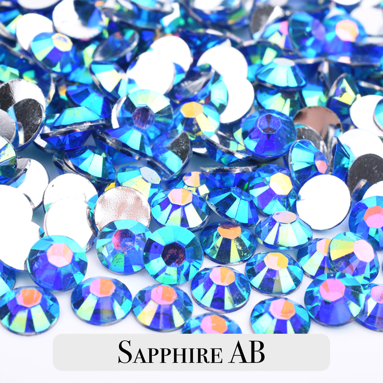 Mix Size Silverback AB Resin Rhinestones