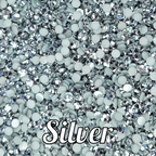Metallic Resin Rhinestone Scoops