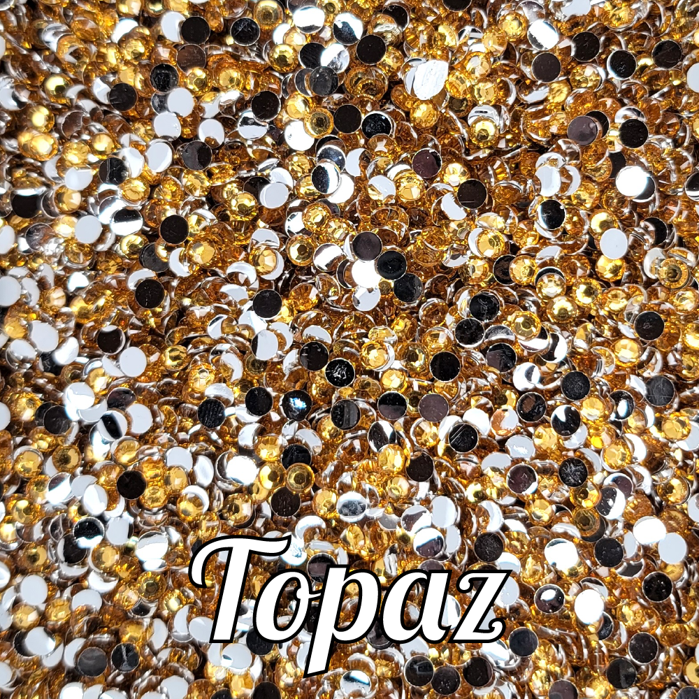 Topaz Resin Rhinestones