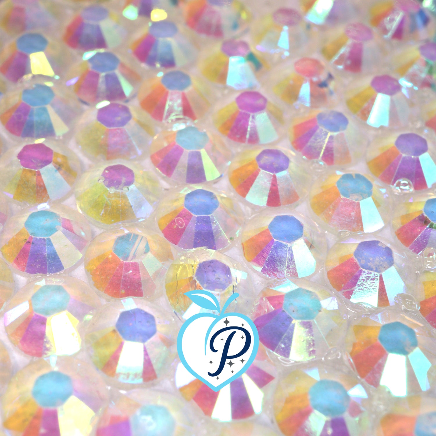 Clear Jelly Transparent AB Resin Rhinestones – Sizes 2mm, 3mm, 4mm & 5mm – Flatback Craft Crystals – Ideal for Tumblers & DIY