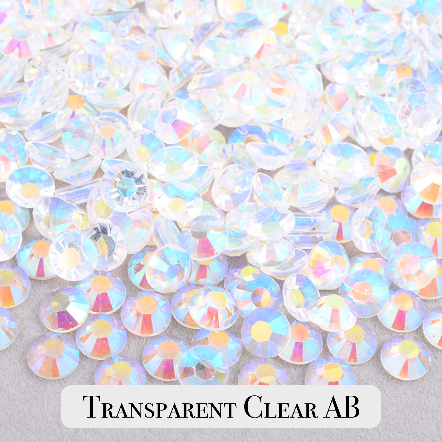 Mix Size Transparent AB Jelly Rhinestones