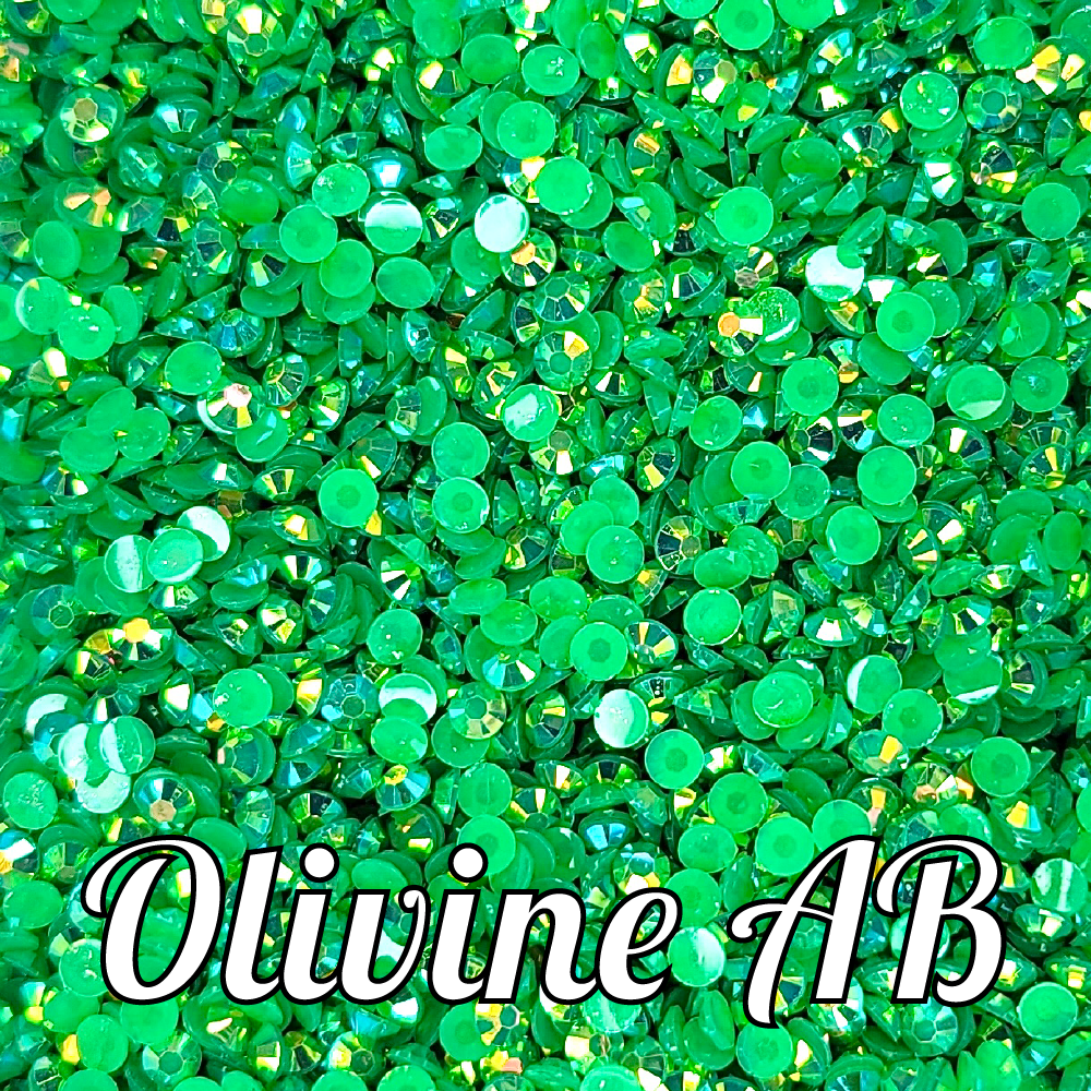 Olivine AB Jelly Rhinestones