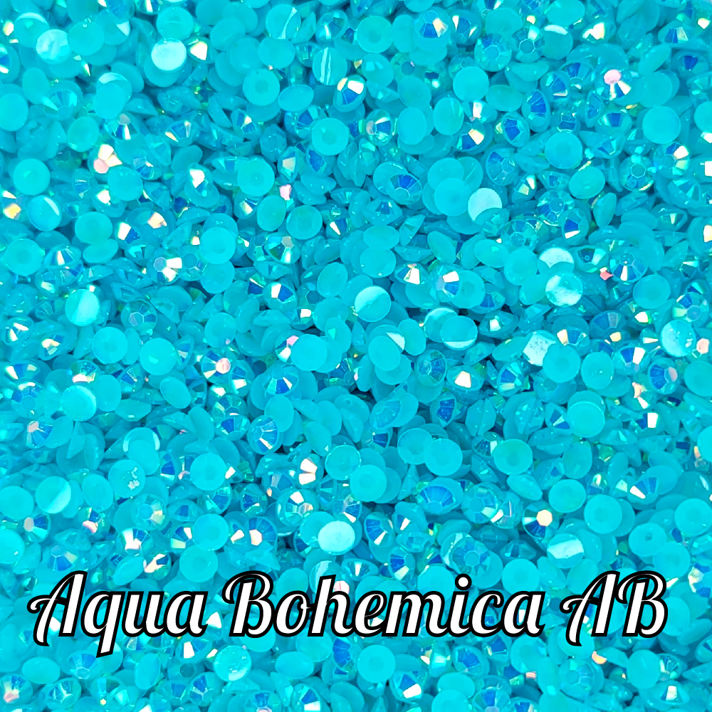 Jelly AB Resin Rhinestone Scoops