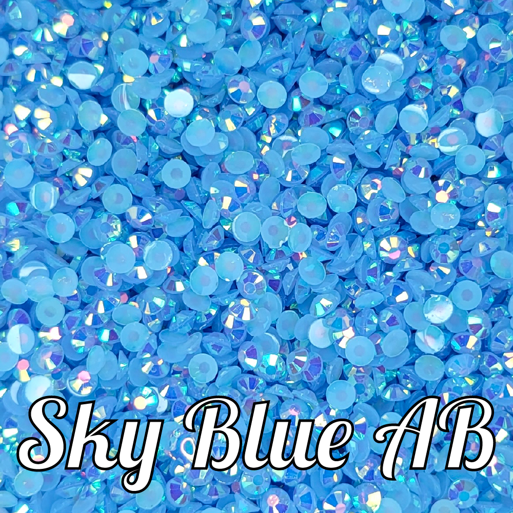 Jelly AB Resin Rhinestone Scoops