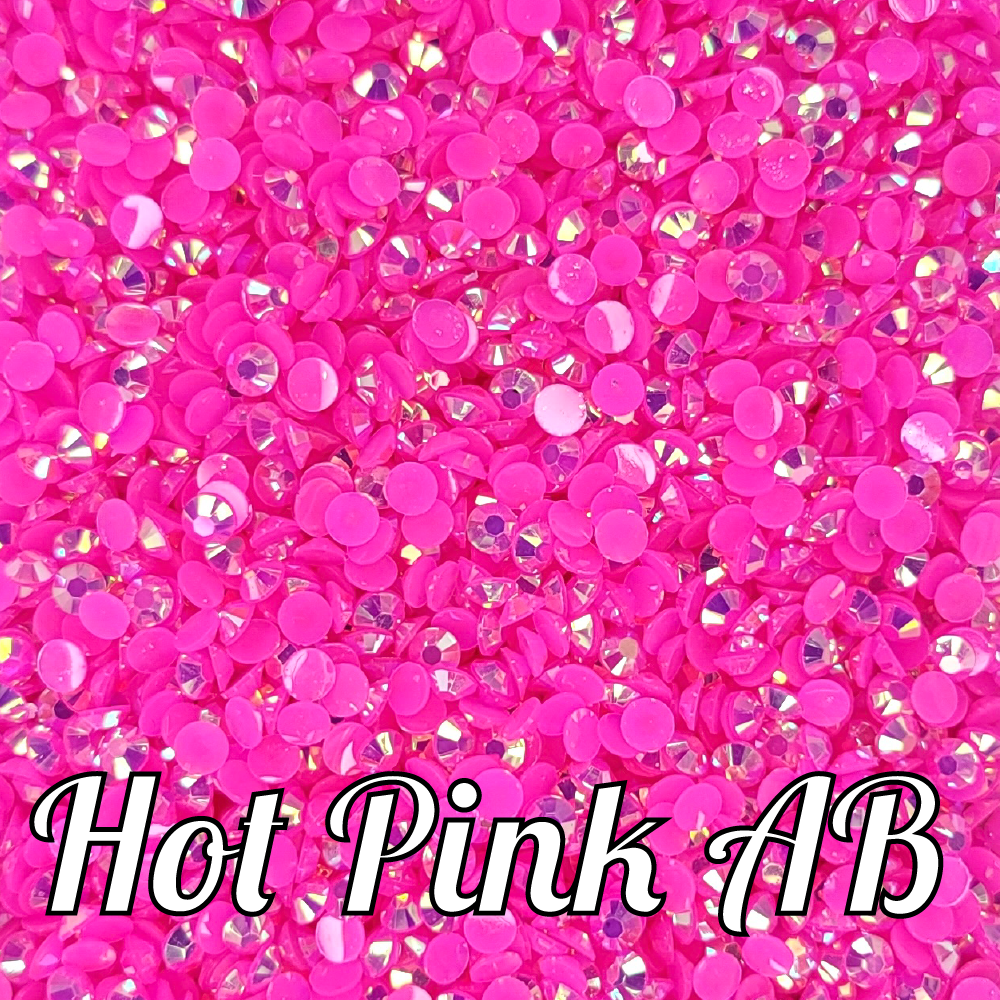 Jelly AB Resin Rhinestone Scoops