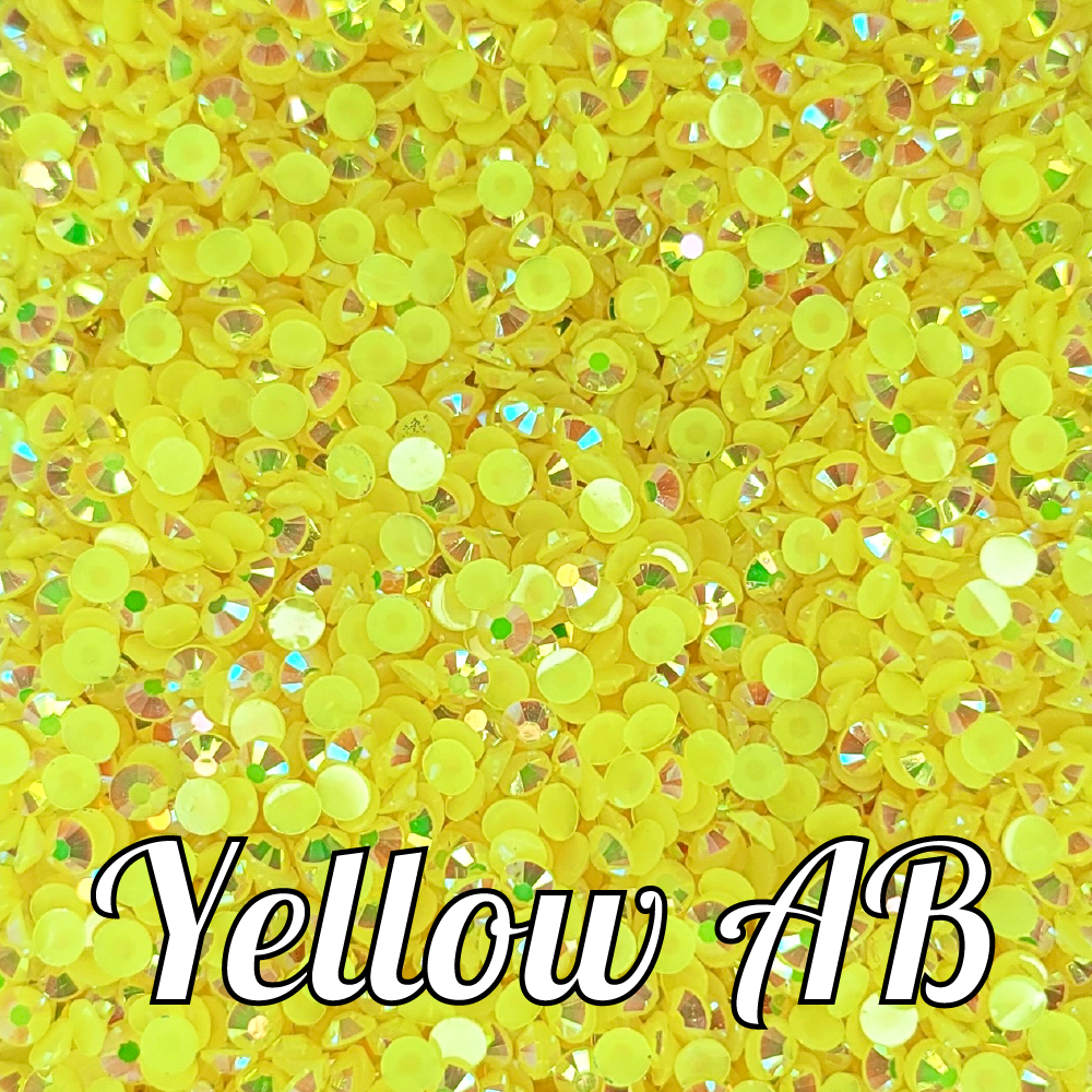 Yellow AB Jelly Rhinestones