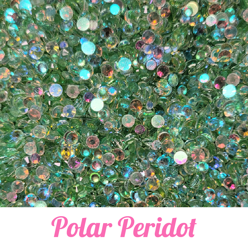 Polar Glass Rhinestone Scoops