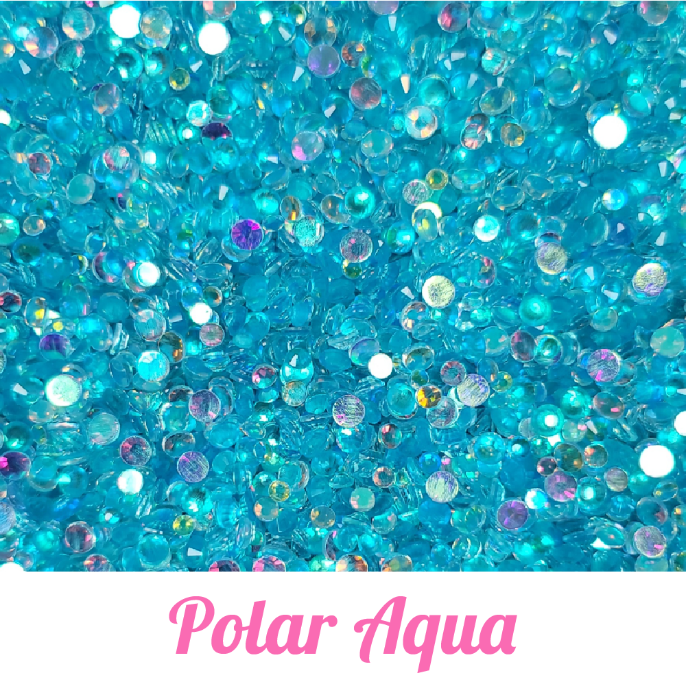 Polar Glass Rhinestone Scoops