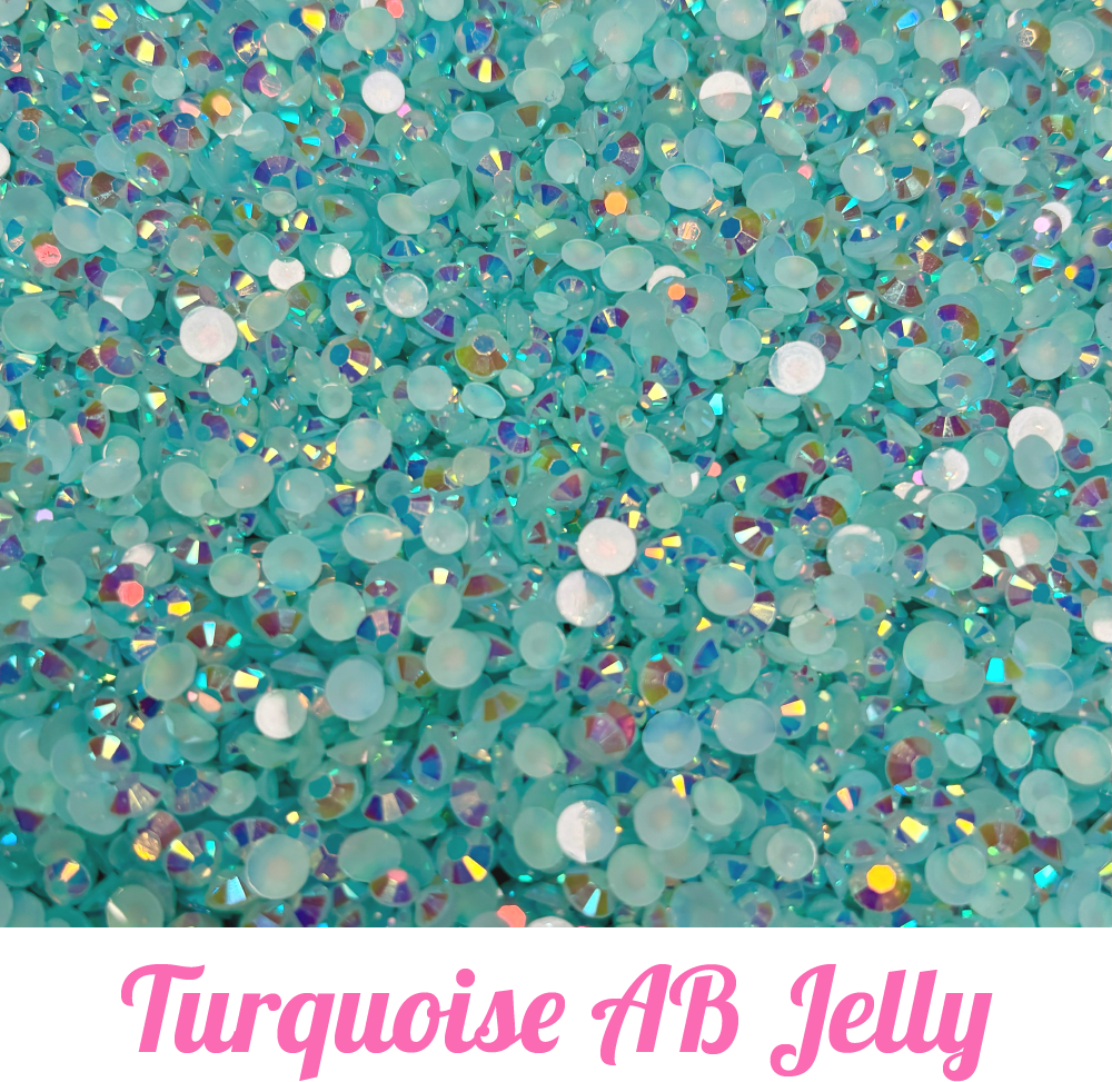 Jelly AB Resin Rhinestone Scoops