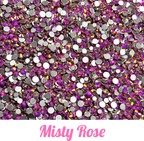 Misty Glass Rhinestone Scoops