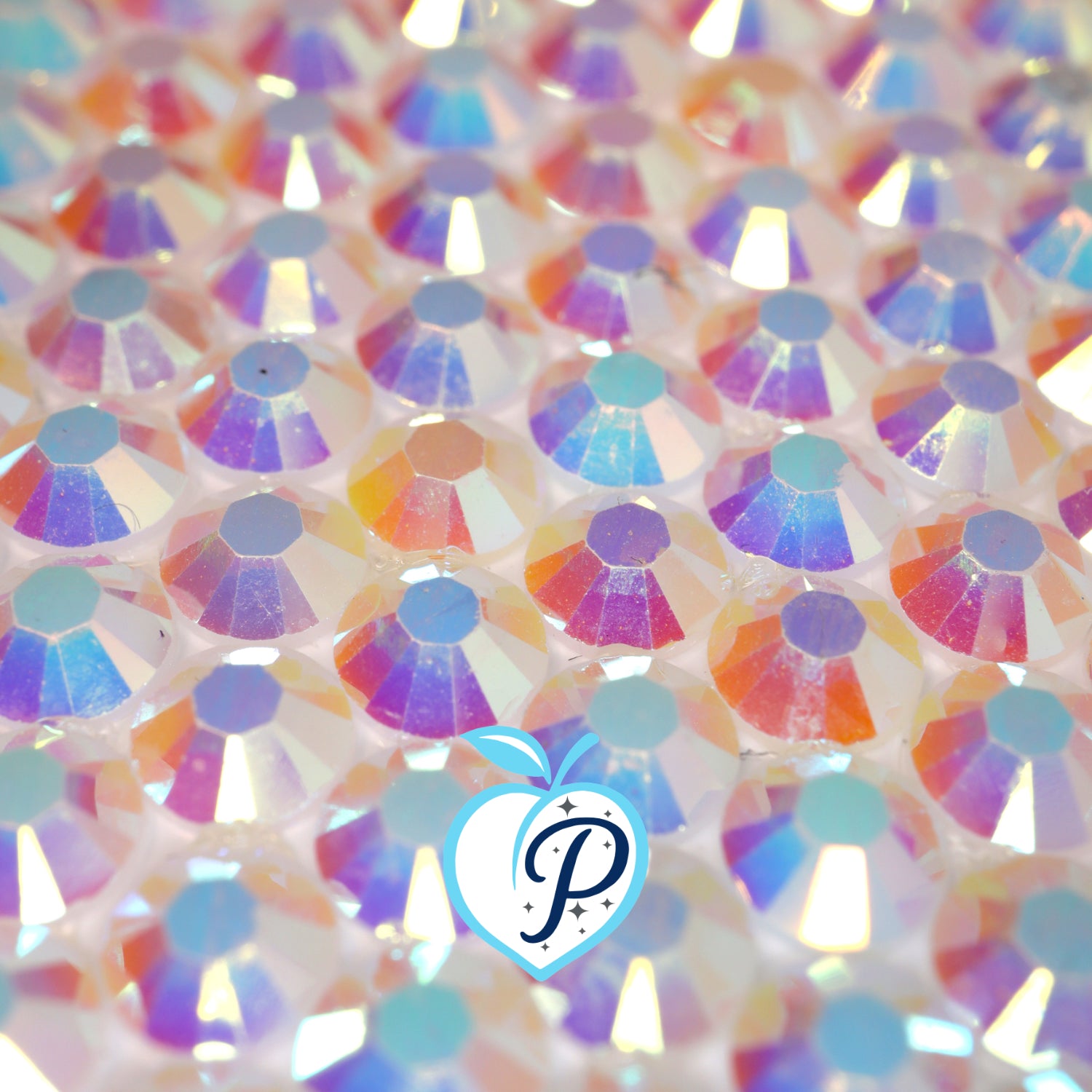 Jelly White AB Resin Rhinestones – Sizes 2mm, 3mm, 4mm & 5mm – Flatback Craft Crystals – Ideal for Tumblers & DIY