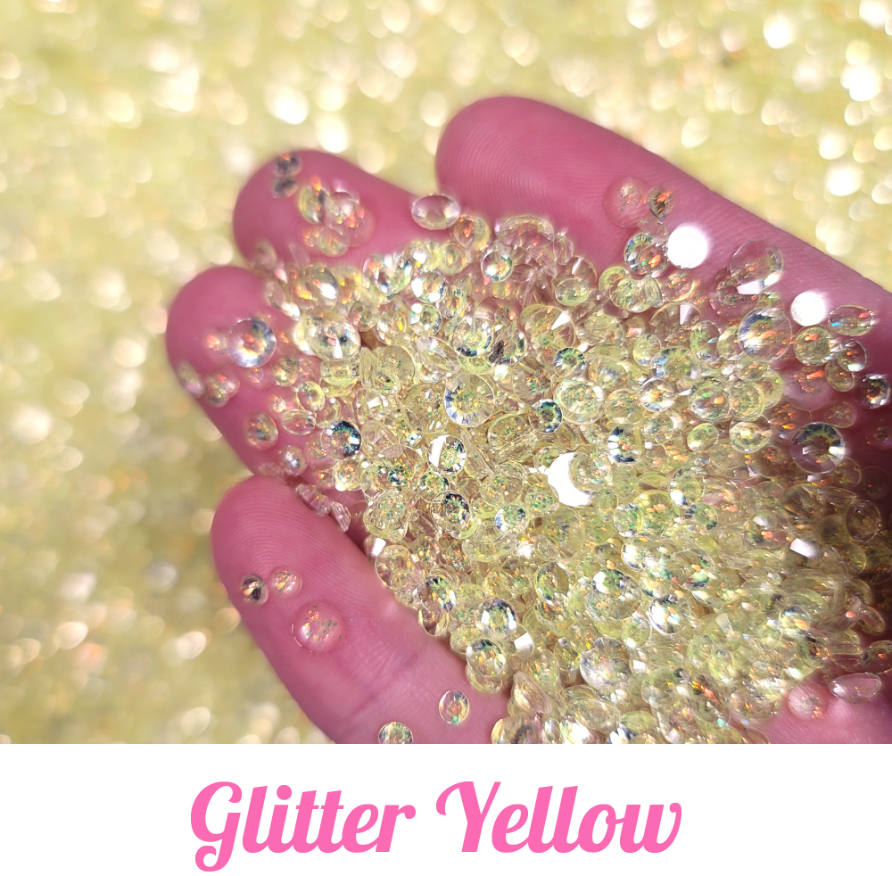 Glitter Resin Rhinestone Scoops