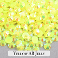 Jelly Yellow AB Resin Rhinestones – Sizes 2mm, 3mm, 4mm & 5mm – Flatback Craft Crystals – Ideal for Tumblers & DIY