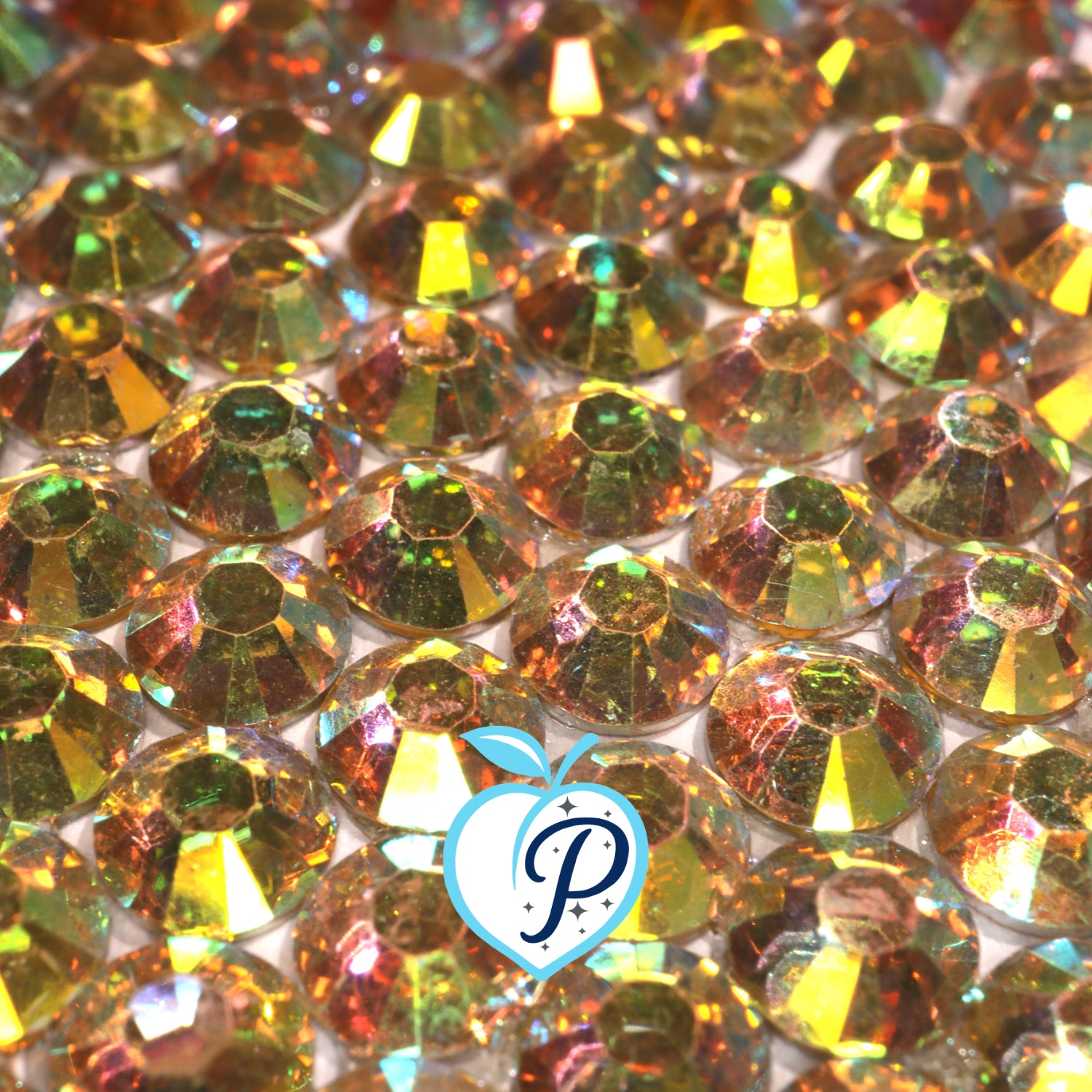 Classic Yellow AB Resin Rhinestones – Sizes 2mm, 3mm, 4mm & 5mm – Flatback Craft Crystals – Ideal for Tumblers & DIY