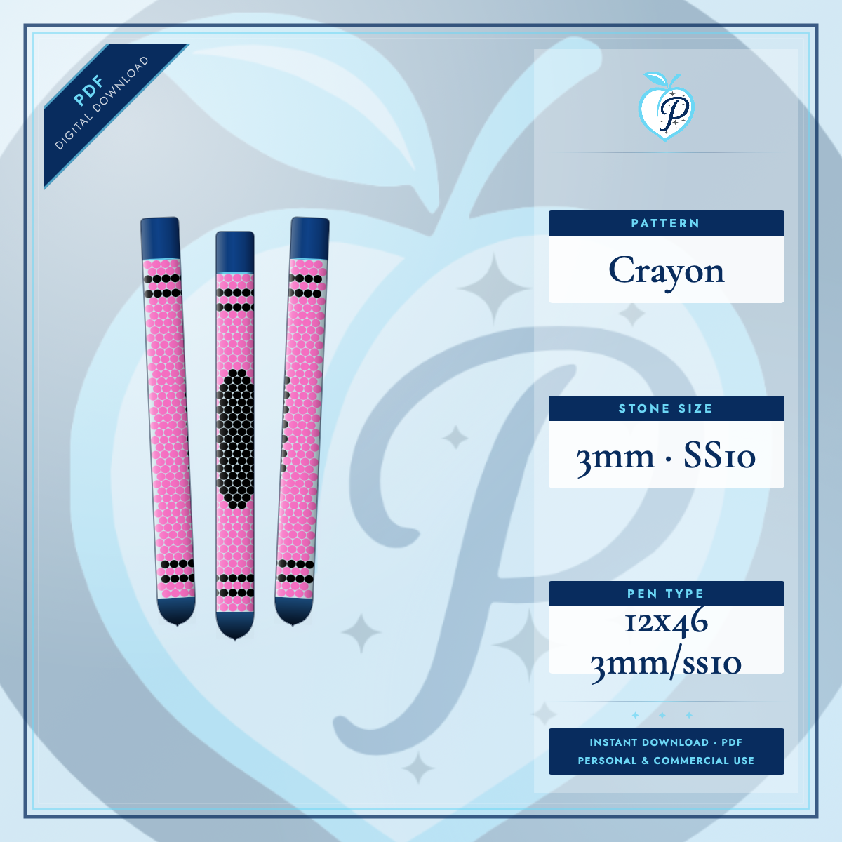 Crayon Pen Pattern (PDF ONLY)