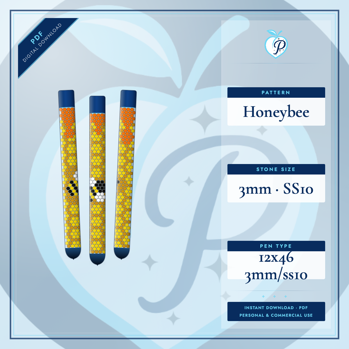 Honeybee Pen Pattern (PDF ONLY)