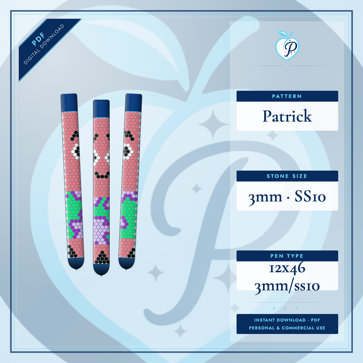 Patrick Pen Pattern (PDF ONLY)