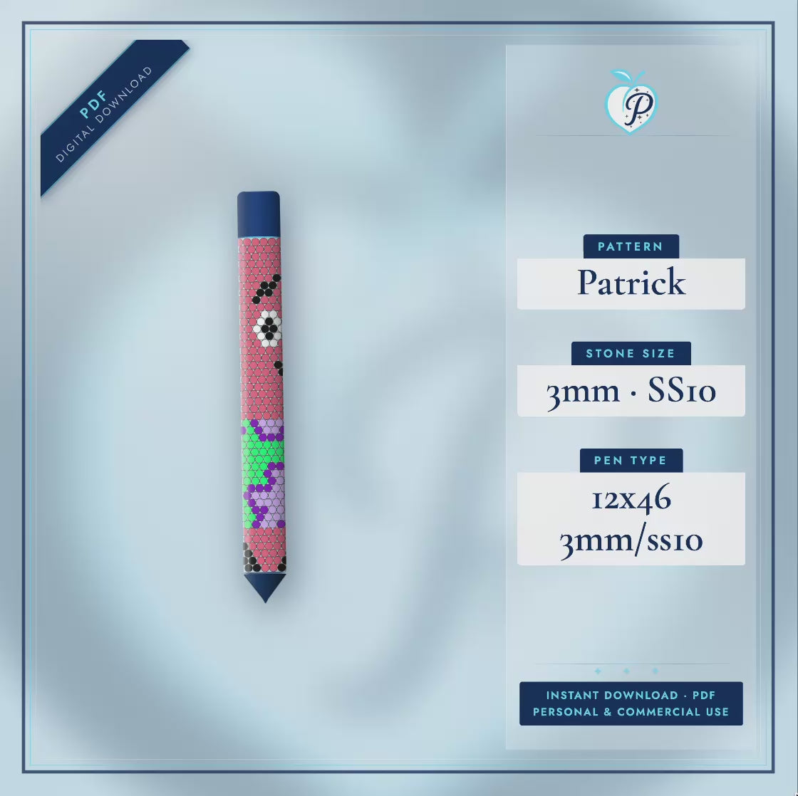 Patrick Pen Pattern (PDF ONLY)