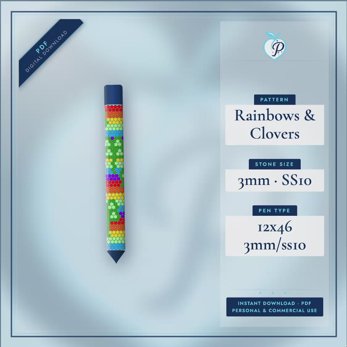Rainbows & Clovers Pen Pattern (PDF ONLY)