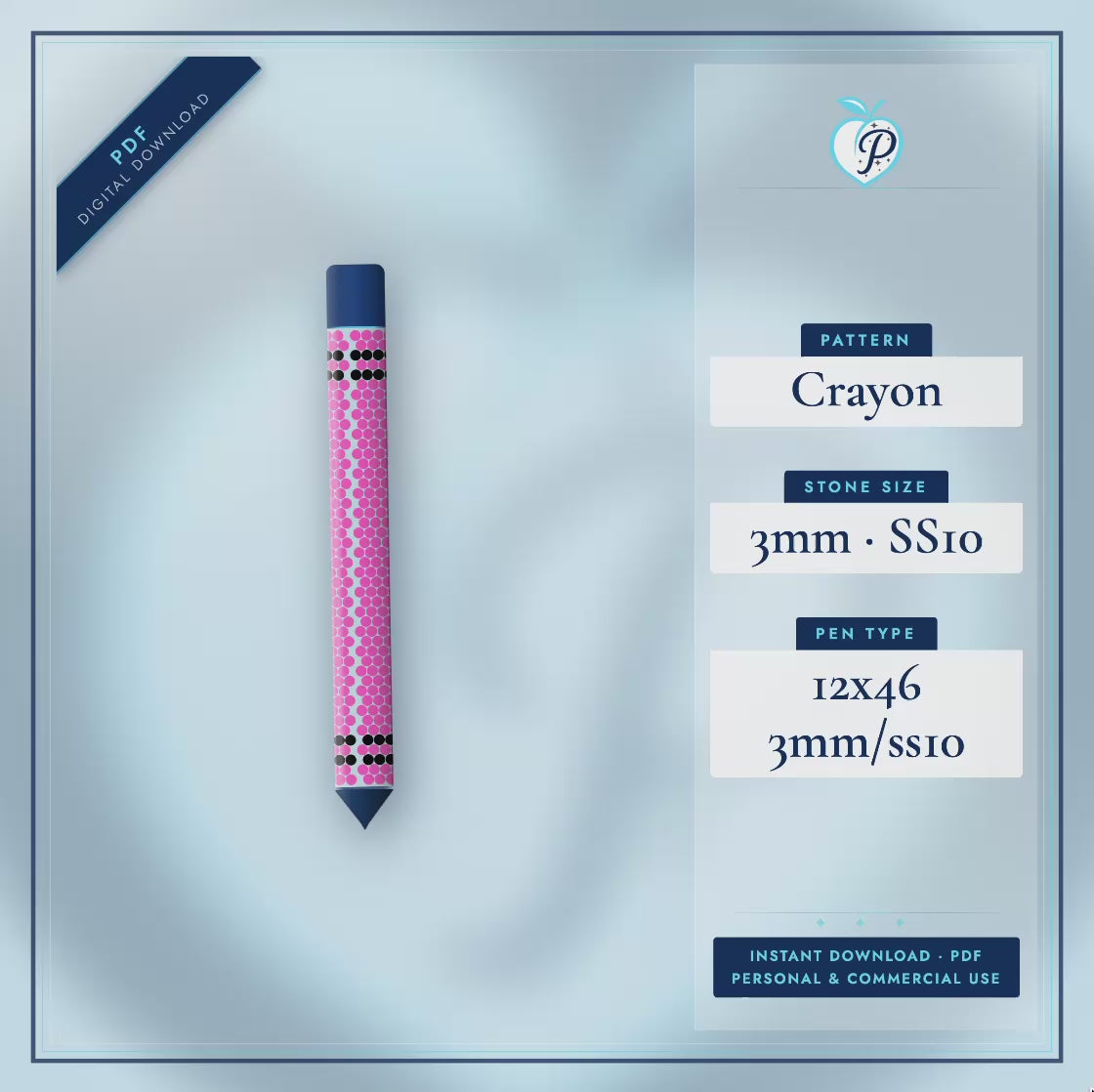Crayon Pen Pattern (PDF ONLY)
