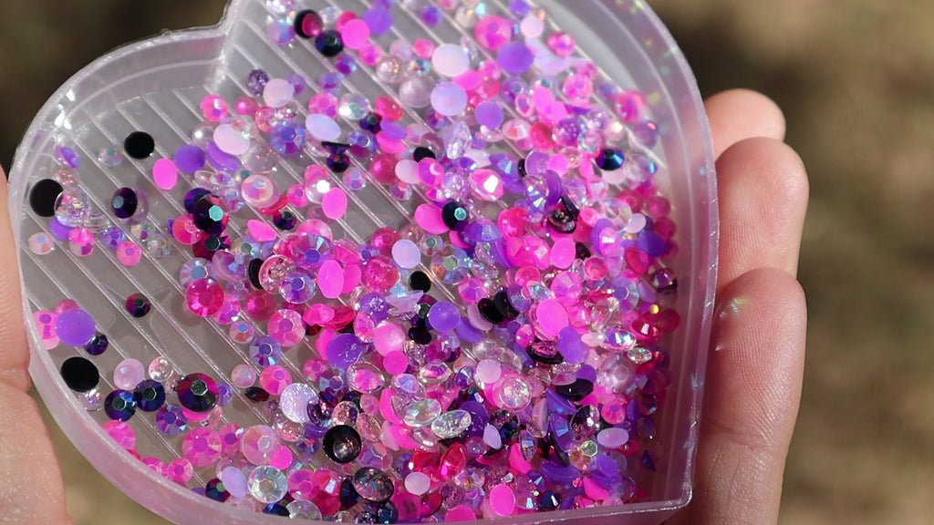Peri-Twinkle Drip Rhinestone Mix