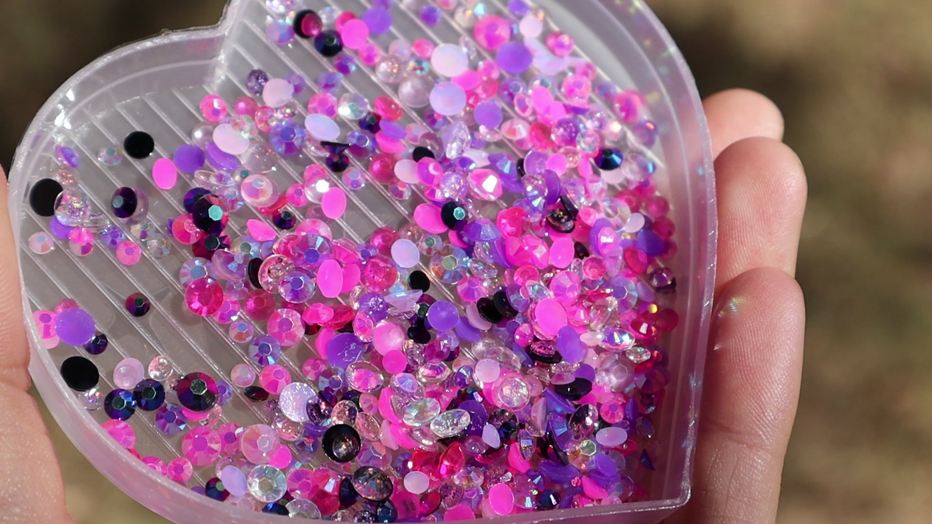 Peri-Twinkle Drip Rhinestone Mix