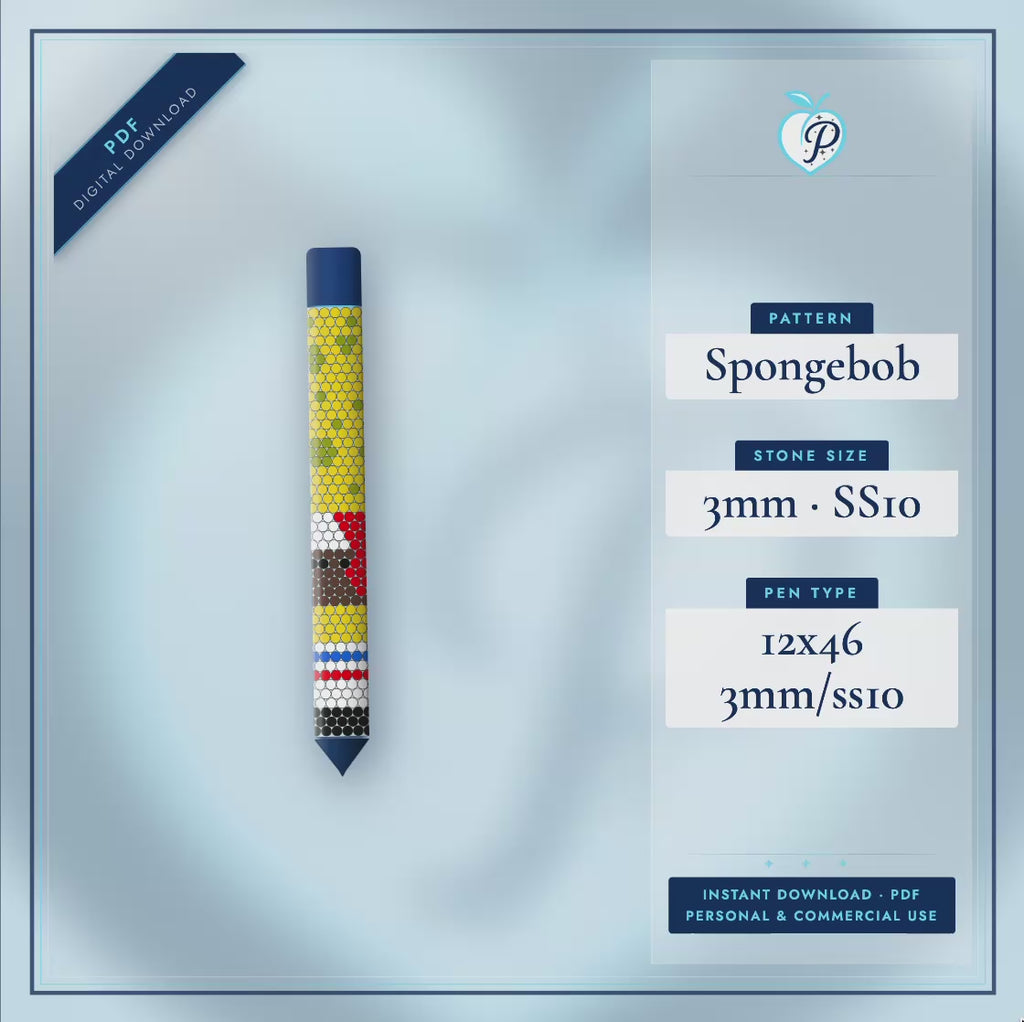Spongebob Pen Pattern (PDF ONLY)